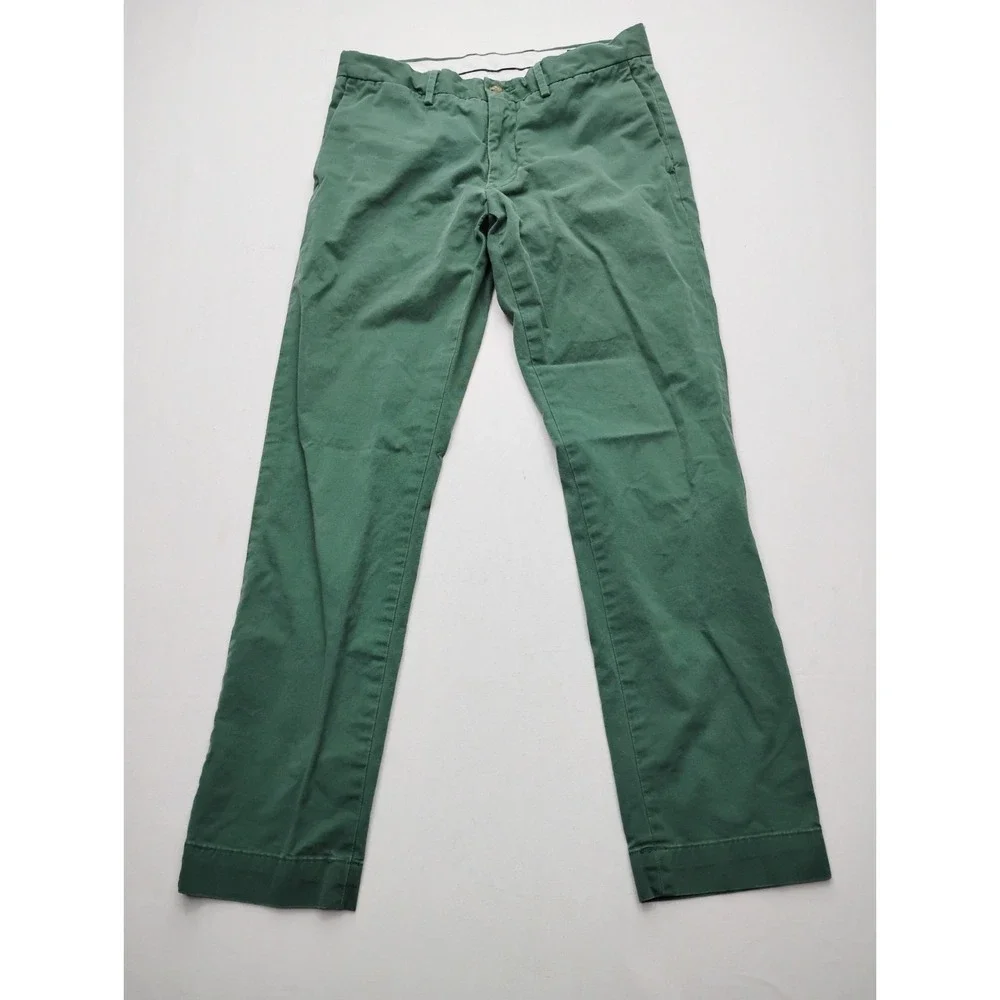 Polo Ralph Lauren Stretch Slim Fit Chino Pants Green Men's Size 30x30 fits